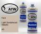 Preview: Ford, Light Sandalwood Metallic, A5: 400ml Sprühdose + 400ml Klarlack - Set, von ATW Autoteile West.